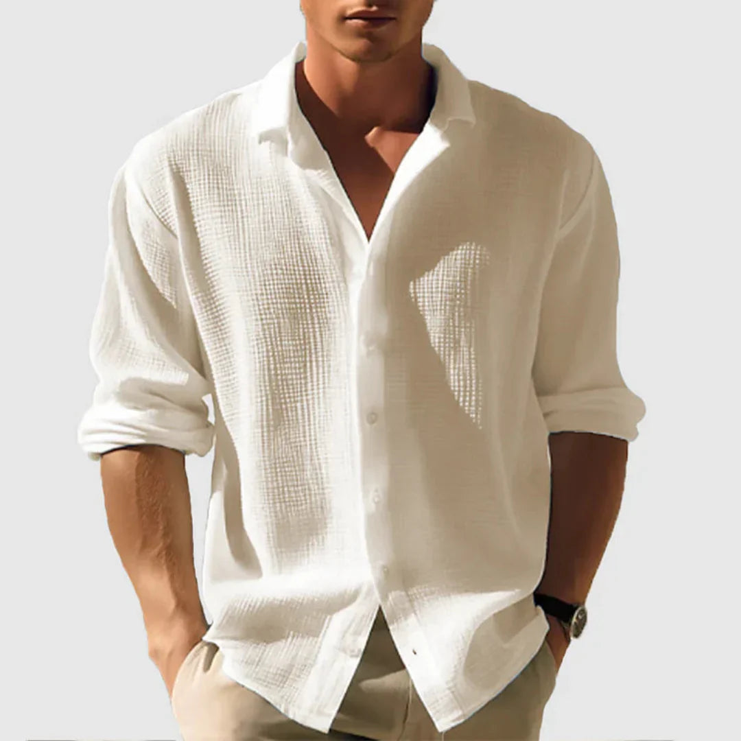 Chemise Homme Classique Manches Longues Décontractée