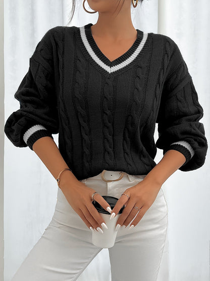 Pull Femme Hiver Élégant à Manches Longues - LuxeStyle