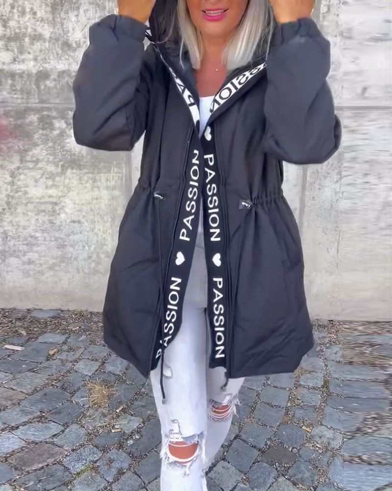 Trench-coat Femme Léger Coupe Ample Long à Capuche - PanierRoyale