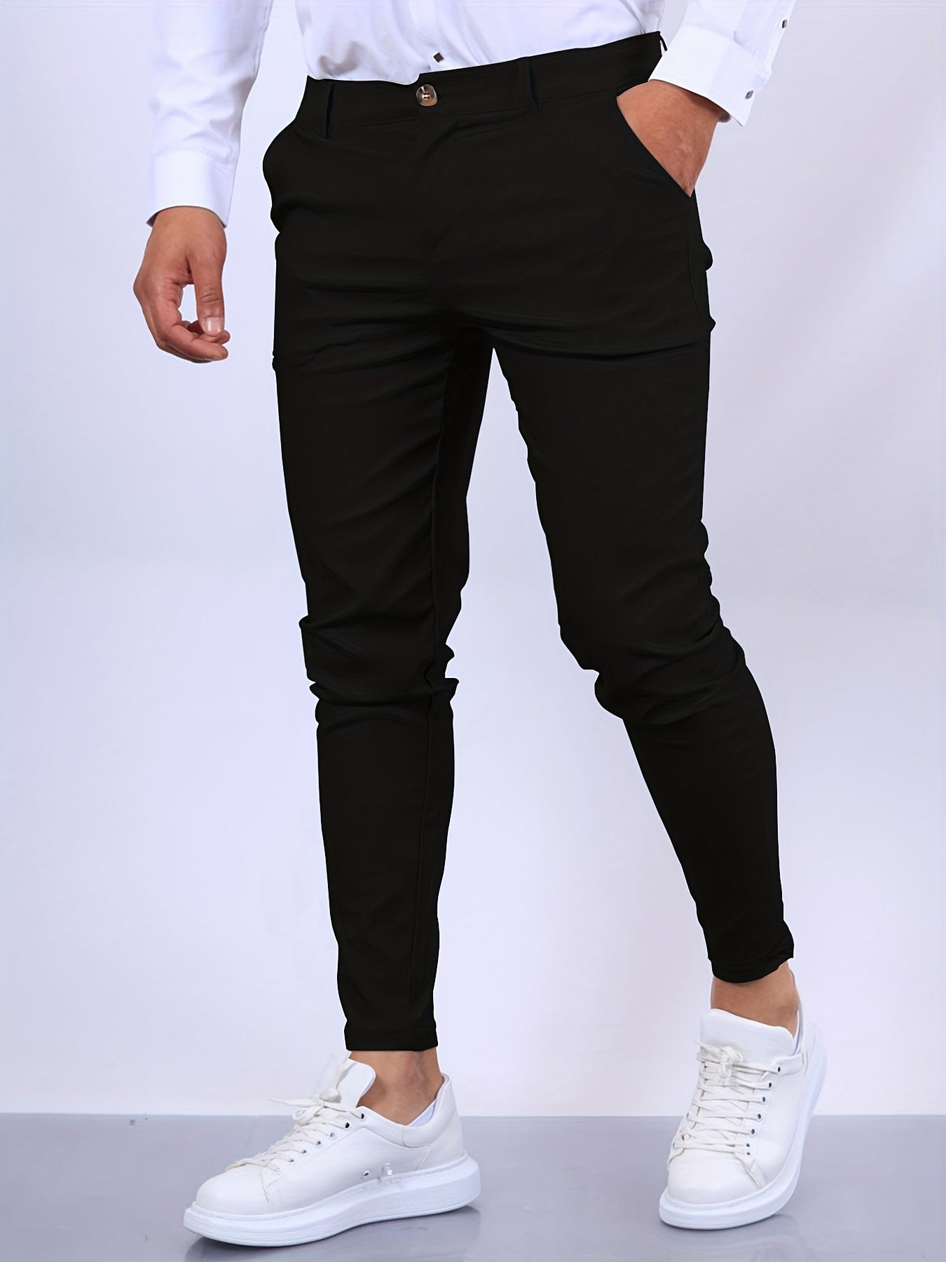 Pantalon Homme Slim Fit Chino Élégant
