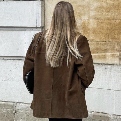 Blazer femme oversize élégant pour travail et détente
