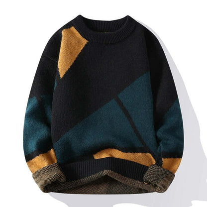 Pull Homme À Carreaux Classique et Confortable