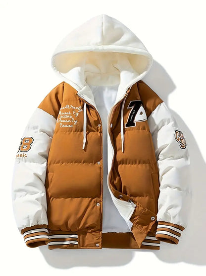 Veste Imperméable Hiver pour Homme avec Capuche et Fermeture Éclair - PanierRoyale