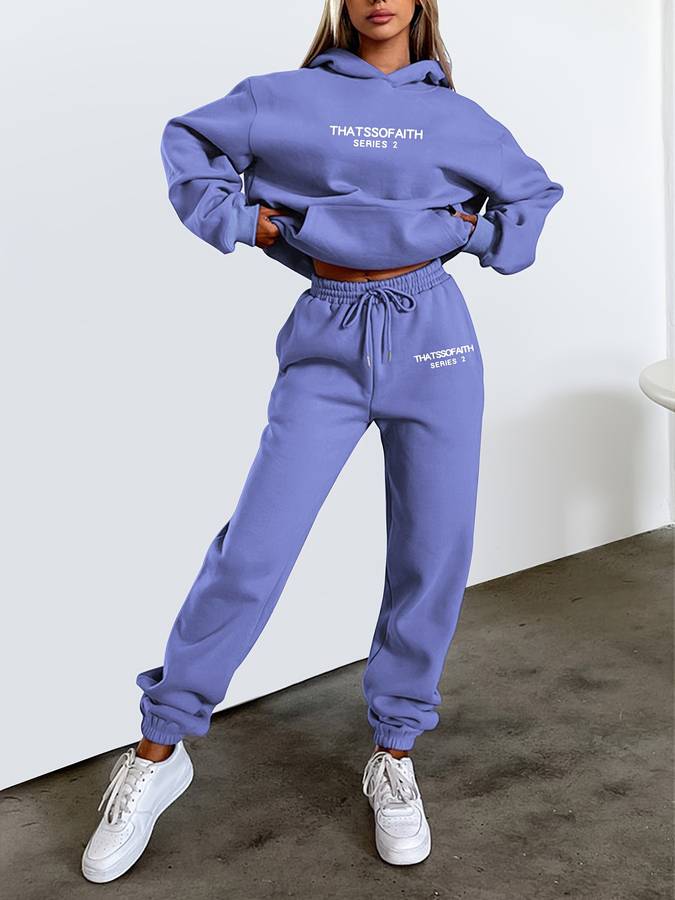 Survêtement Femme Brun Doux et Chaude