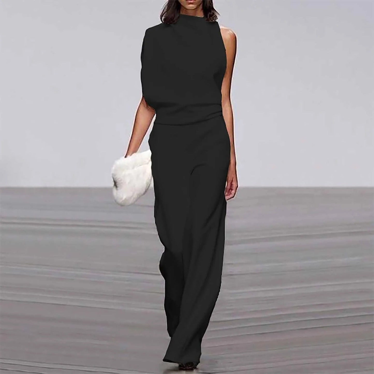 Robe Élégante Épaule Découverte Décontractée - LuxeStyle