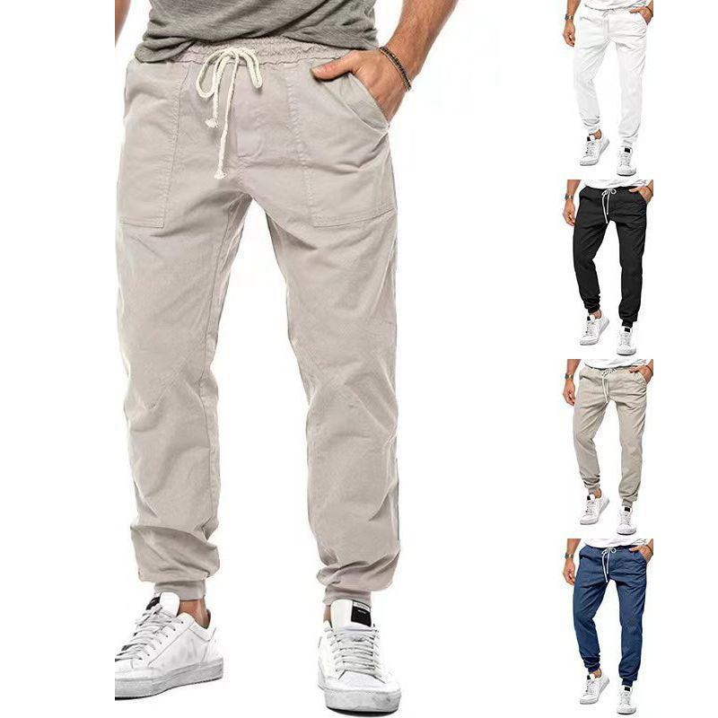 Pantalon Homme Décontracté Noir Uni - BerlinGlamour