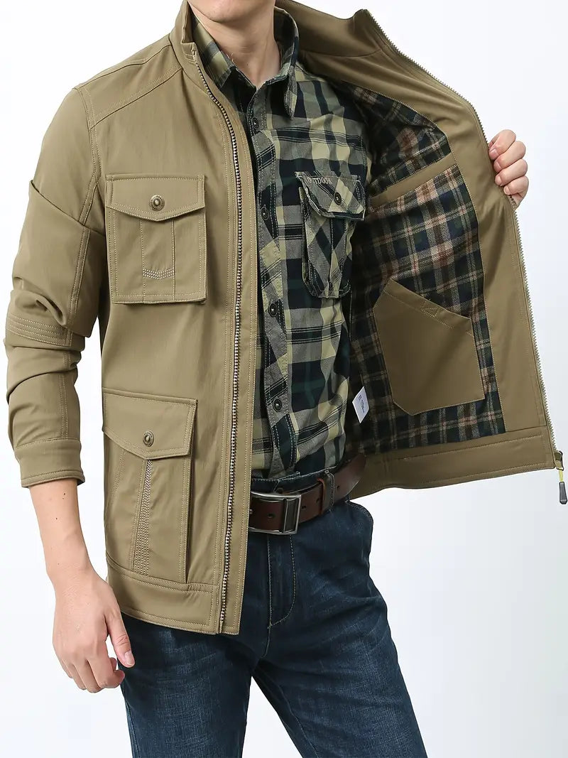 Veste Homme Outdoor Imperméable et Robuste Nylon