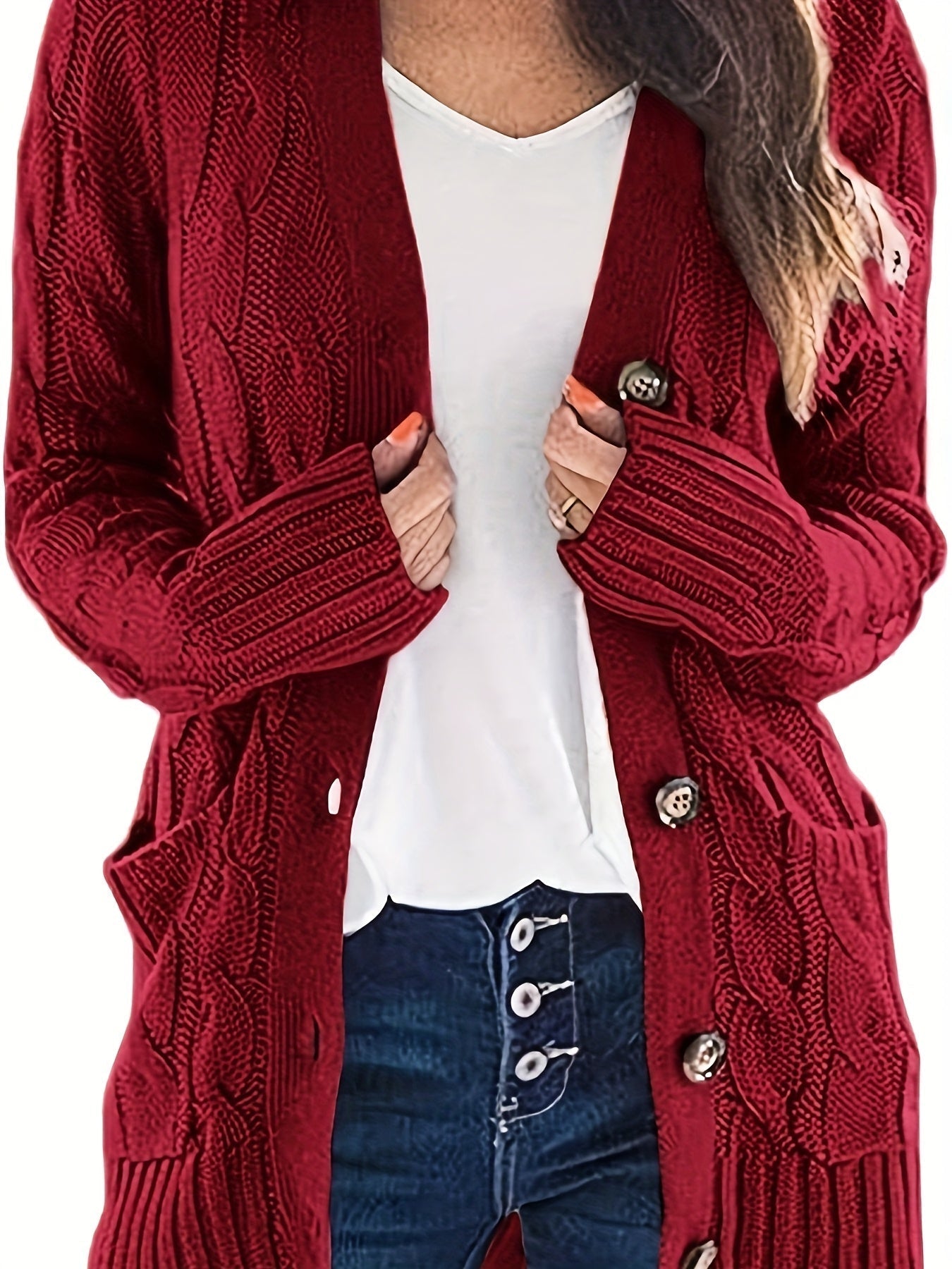 Gilet Femme Chic - Cardigan Câble Doux avec Fermeture Éclair - PanierRoyale