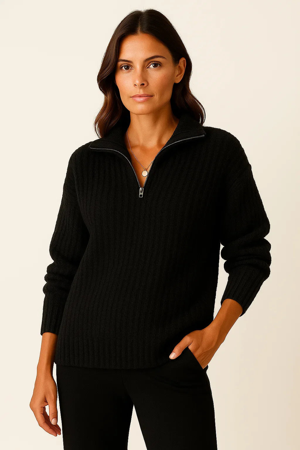 Pull Rose Confortable en Maille Élégante - vue 6