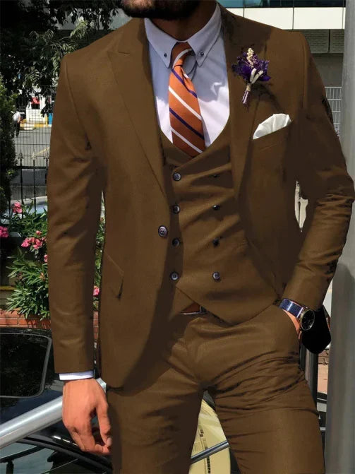 Costume Mariage Homme Classique Tailleur Noir Slim Fit