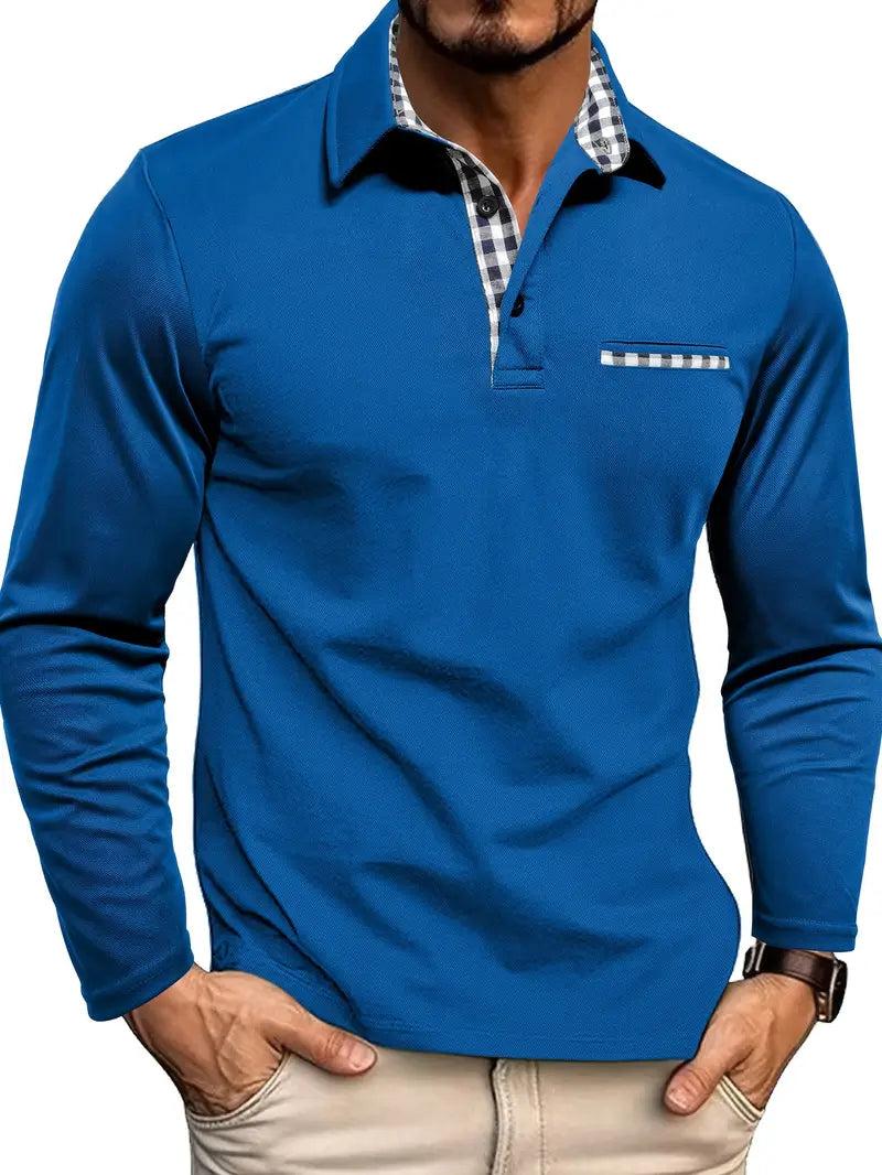 Polo Homme Manche Longue Hiver Chaud