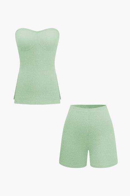 Ensemble Bustier et Shorts Élégant Féminin