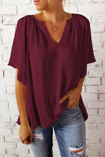 T-Shirt Femme Décontracté à Manches Courtes