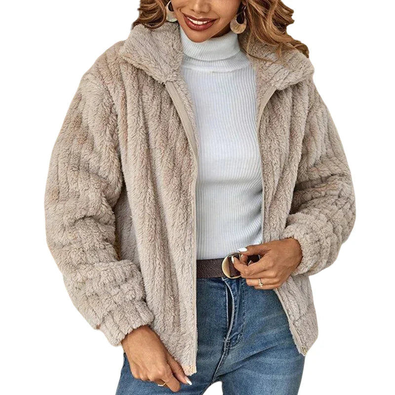 Veste Fleece Femme Douce et Élégante - BerlinGlamour