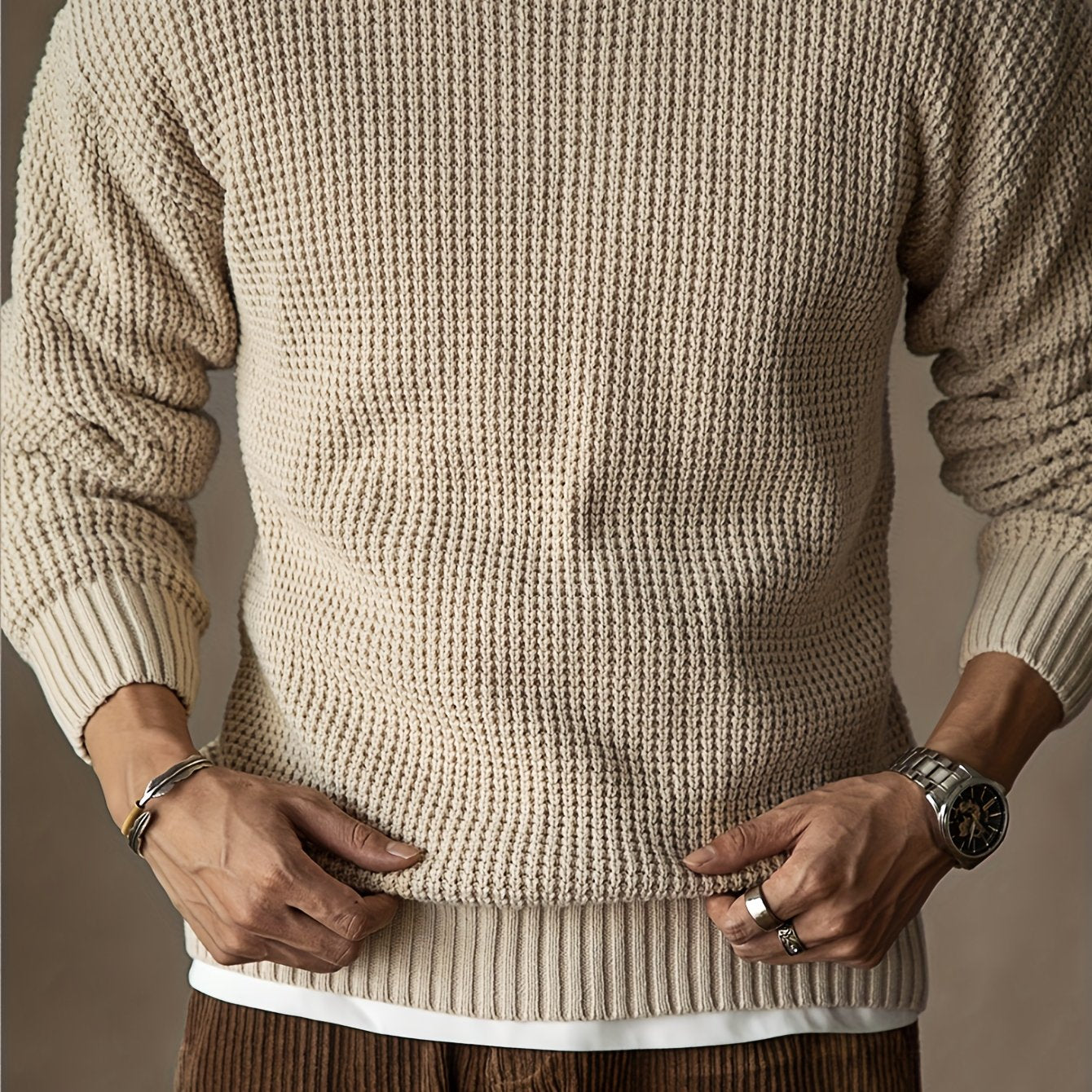Pull En Maille Colorée Chic Unisexe