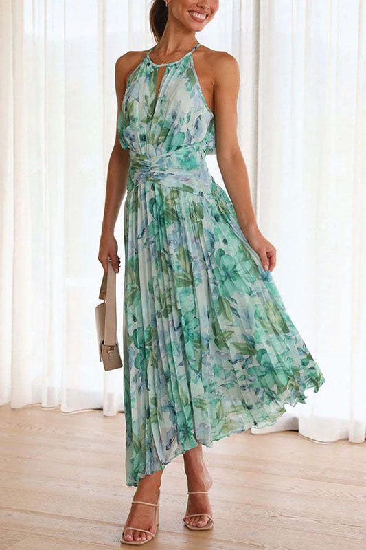Robe Été Mi-Longue Plissée Légère pour Femme - PanierRoyale