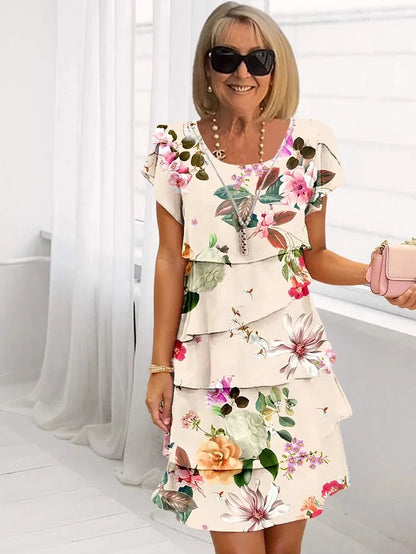 Robe Femme Imprimé Floral Coupe Flat­teuse