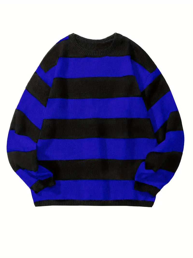 Pull Rayé Homme Classique et Confortable