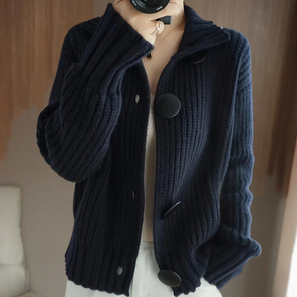 Gilet femme doux à fermeture dorée
