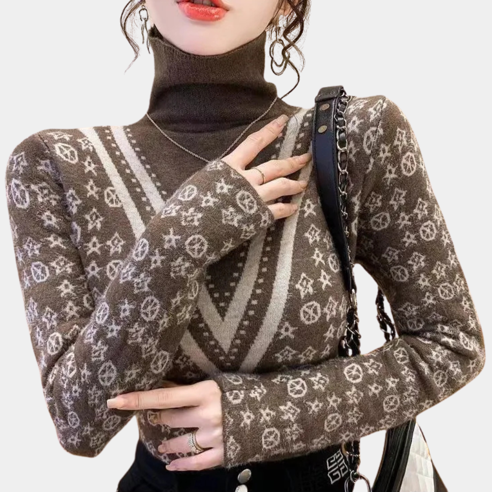 ELANY - Pull en Tricot pour Femmes en Hiver