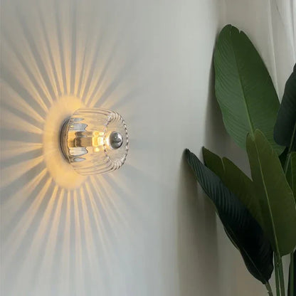 Lampe Murale Design Moderne à Effet Rayons