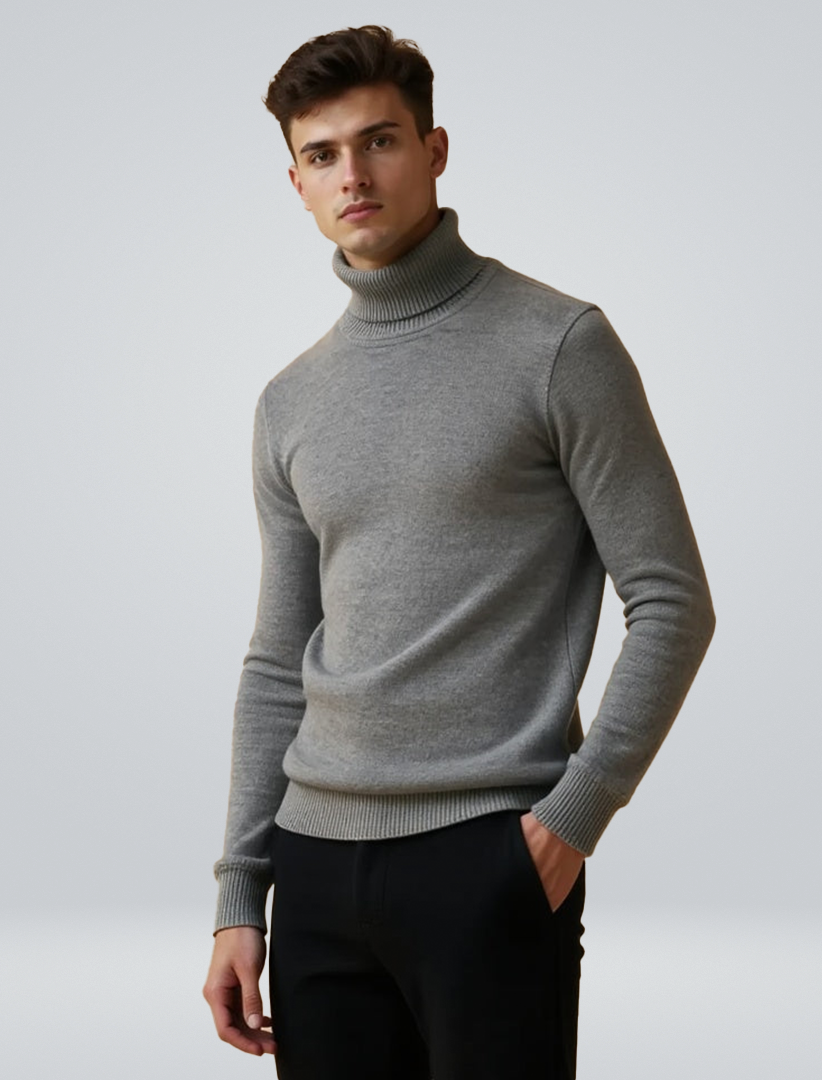 Pullover Col Roulé Chaud et Confortable - BerlinGlamour