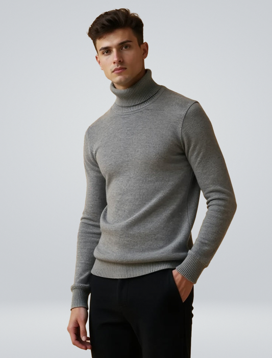 Pullover Col Roulé Chaud et Confortable - BerlinGlamour