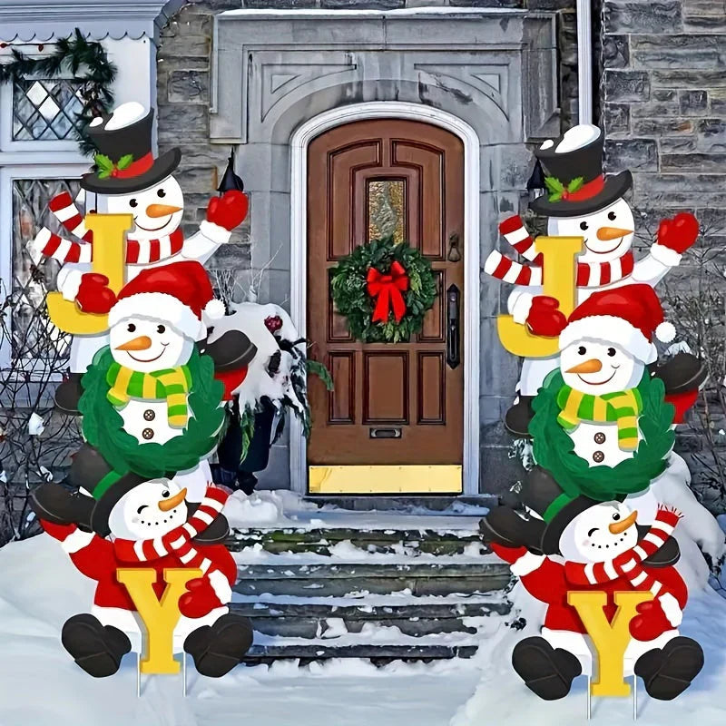 Décoration Jardin Hiver Enneigé 3 Pièces - PanierRoyale