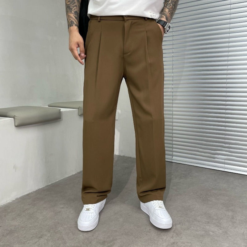 Pantalon Homme Élégant Jambes Larges - BerlinGlamour