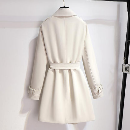 Trench-coat Femme Élégant à Manches Longues