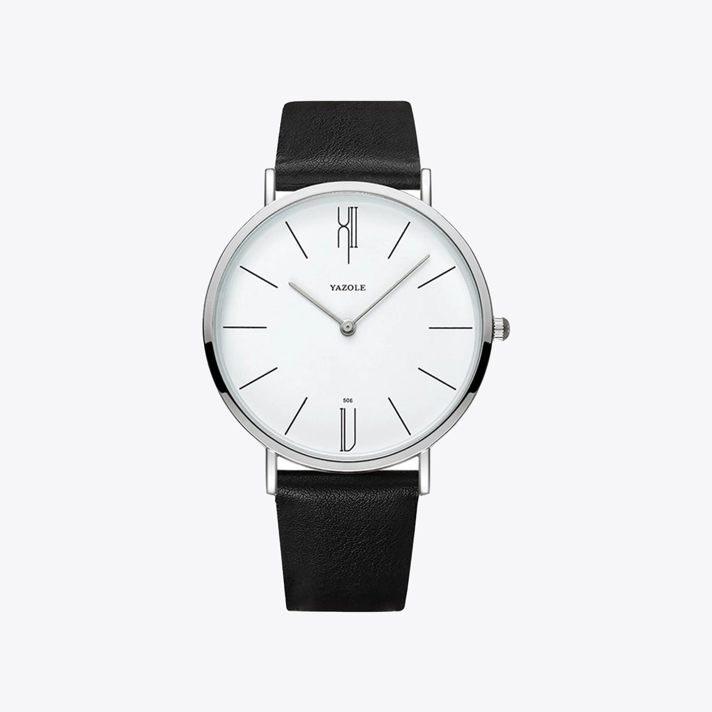 Montre Homme Classique Élégante en Cuir