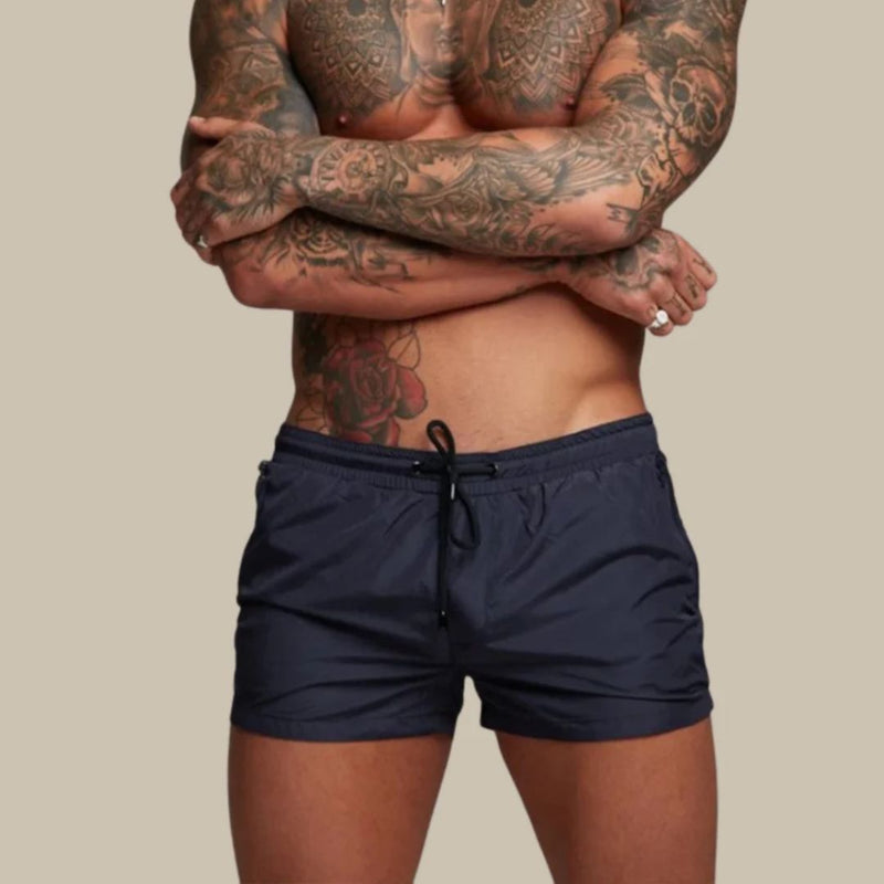 Short de bain Homme Slim avec ceinture ajustable