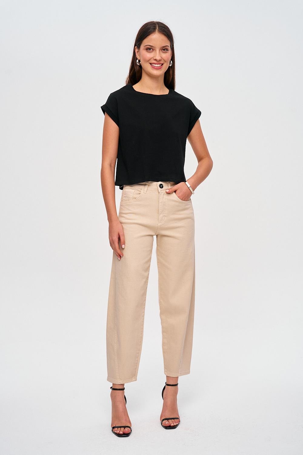 Jean Balloon Femme Décontracté et Large - BerlinGlamour