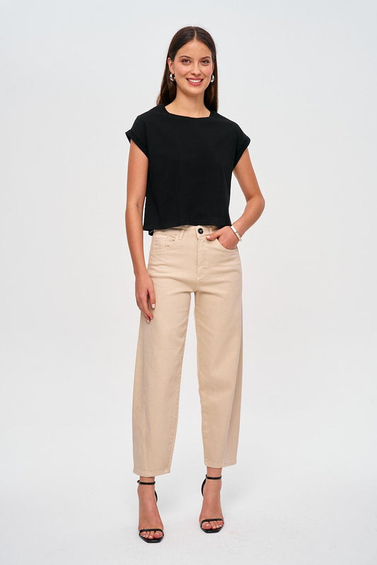 Jean Balloon Femme Décontracté et Large - BerlinGlamour