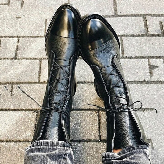Bottines Féminines Élégantes à Talons Bloc - BerlinGlamour