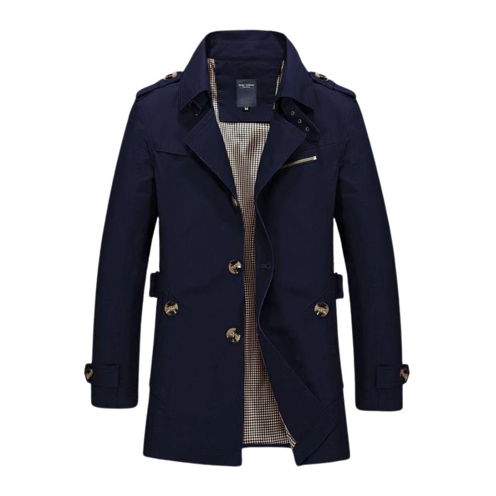 Veste Homme Hiver Élégante et Chaude Mi-Longue