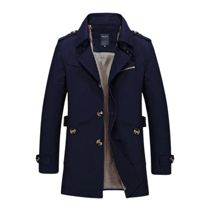 Veste Homme Hiver Élégante et Chaude Mi-Longue