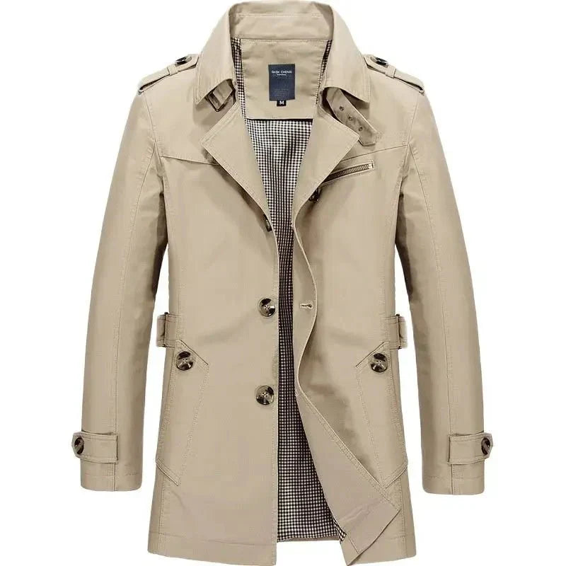 Veste Homme Hiver Élégante et Chaude Mi-Longue - PanierRoyale
