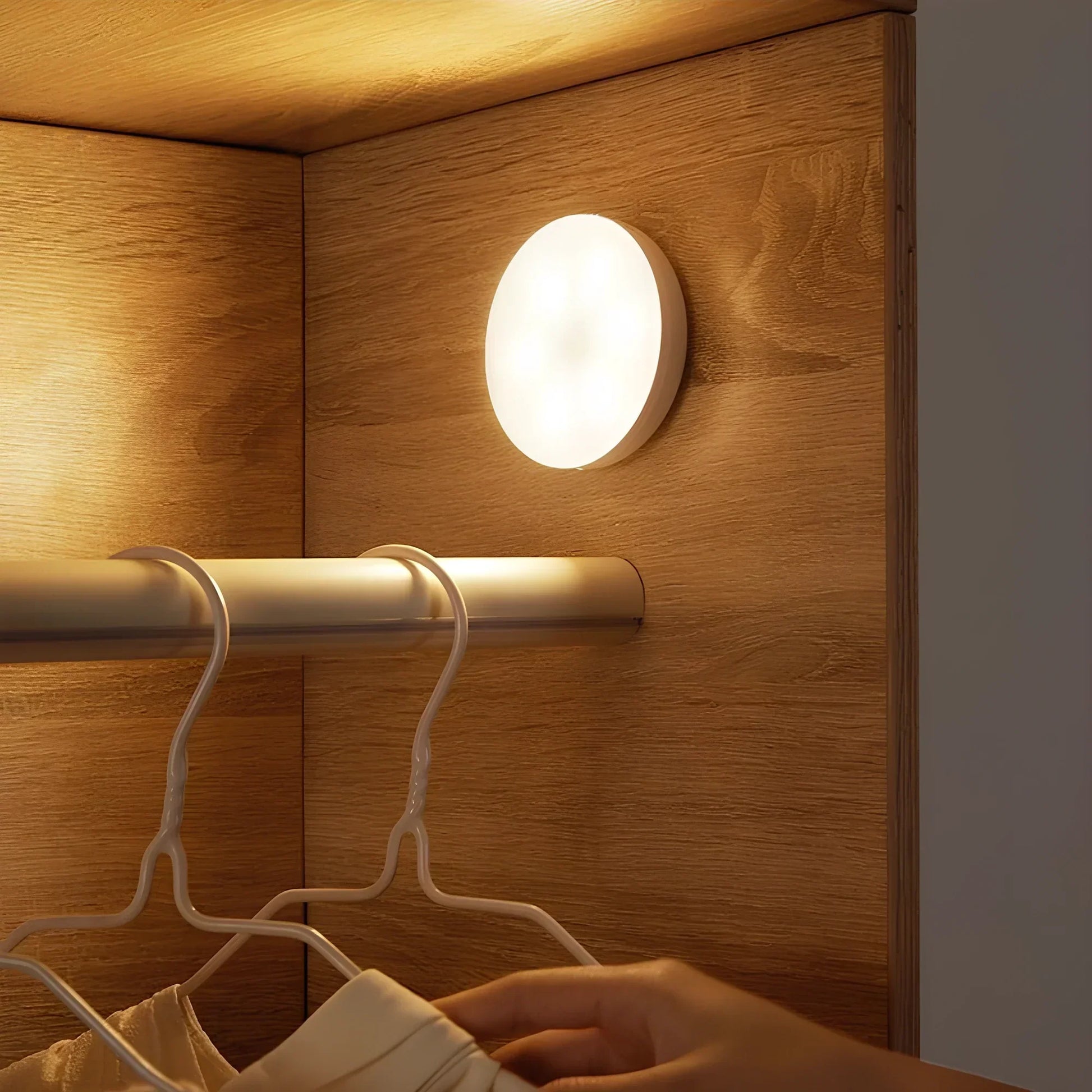Lampe Murale LED Détection Mouvement Rechargeable USB Eclairage - PanierRoyale