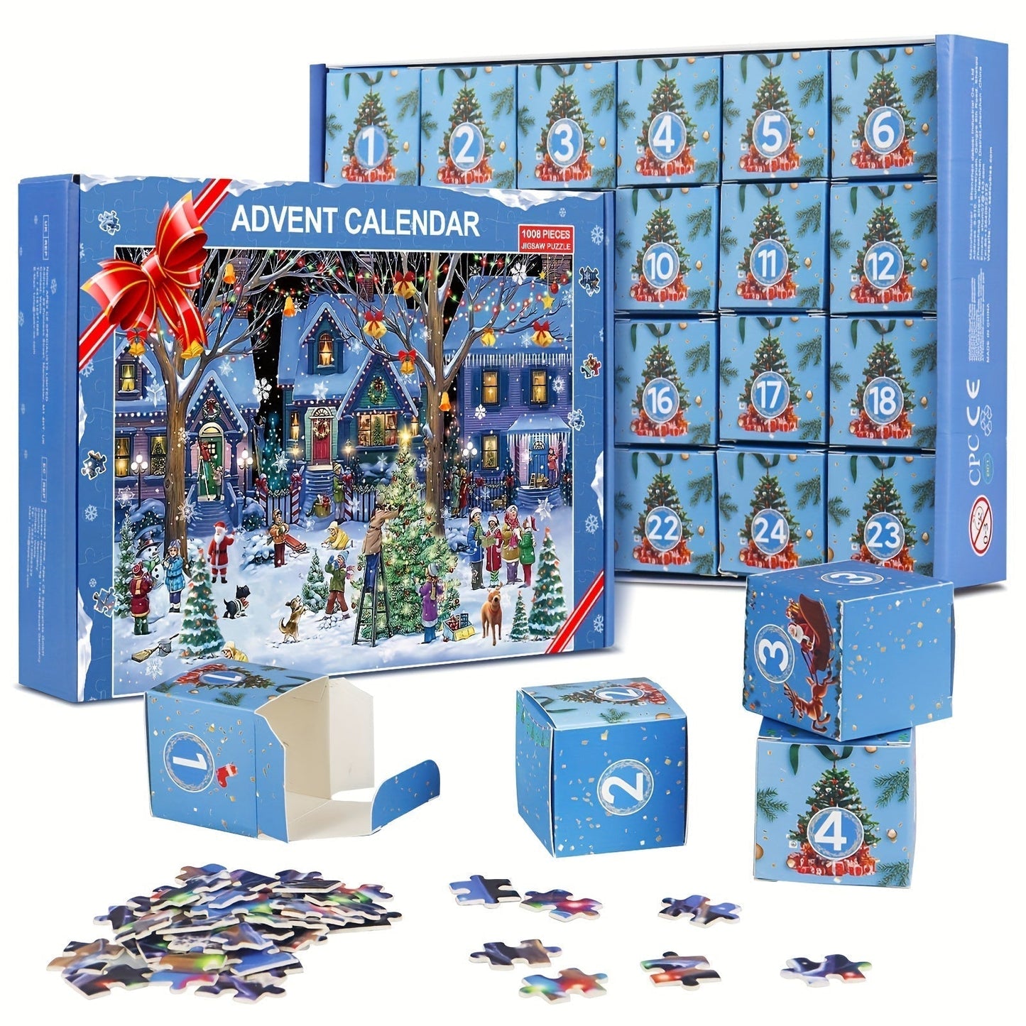 Calendrier de l'Avent Puzzle Édition Hiver Neigeux - PanierRoyale