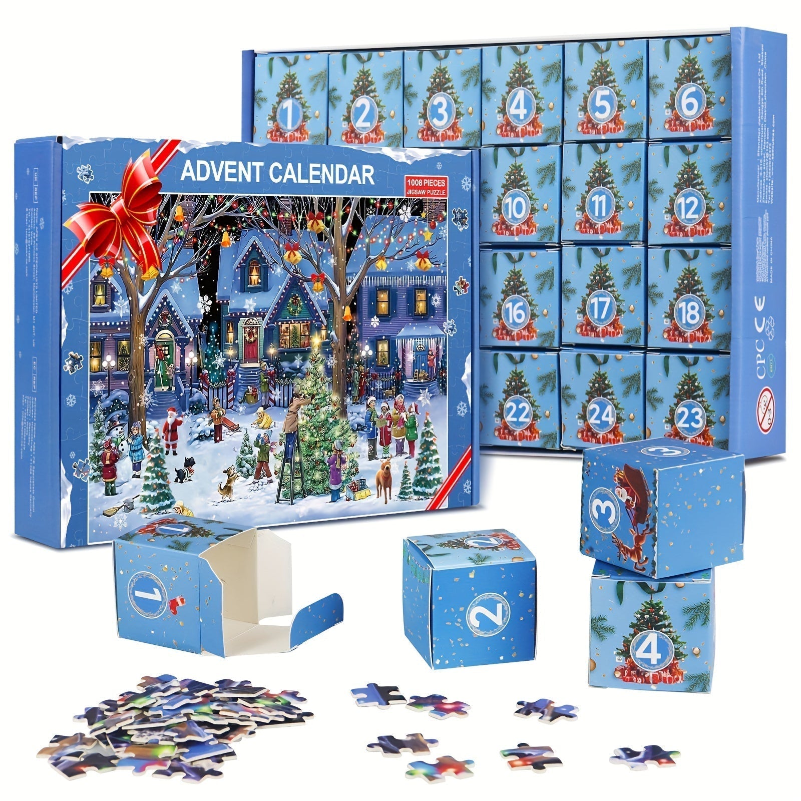 Calendrier de l'Avent Puzzle Édition Hiver Neigeux - PanierRoyale