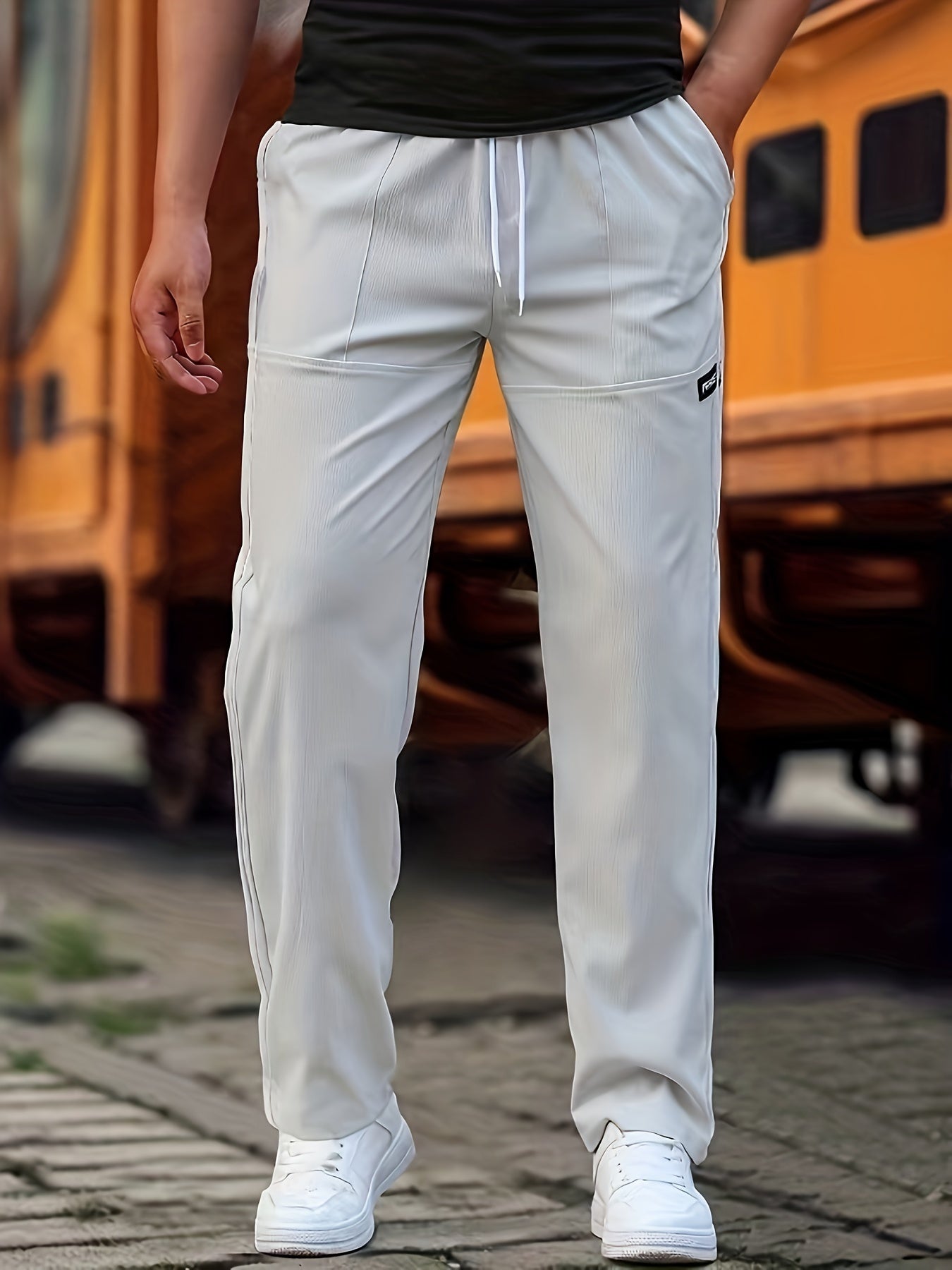 Pantalon Homme Élégant et Confortable pour la Vie Quotidienne