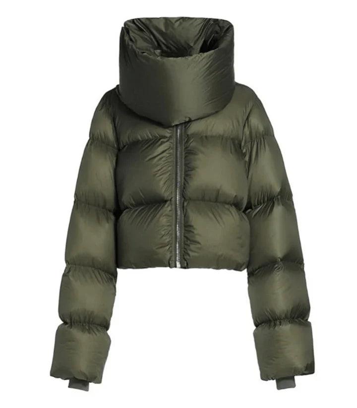 Doudoune Femme Hiver avec Capuche et Fourrure Synthétique