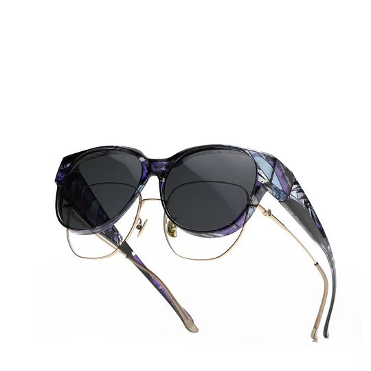 Lunettes de Soleil Femme Polarisées Protection UV400 Style Œil de Chat