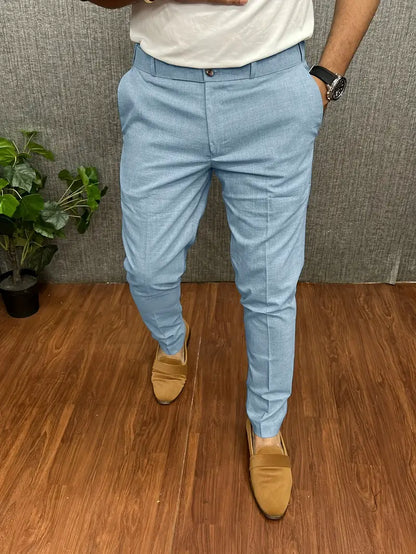 Pantalon Homme Élégant Noir Moderne