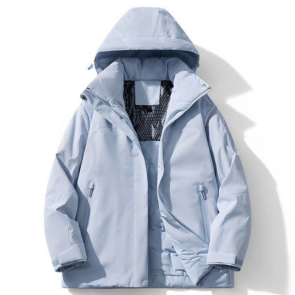 Manteau Homme Hiver Doublure Chaude et Capuche