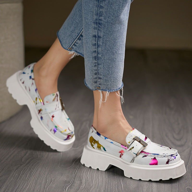 Mocassins Femme Chic à Talon Bas avec Fermeture Éclair et Semelle antidérapante - PanierRoyale