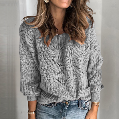 Pull Femme Tricoté Élégant et Confortable