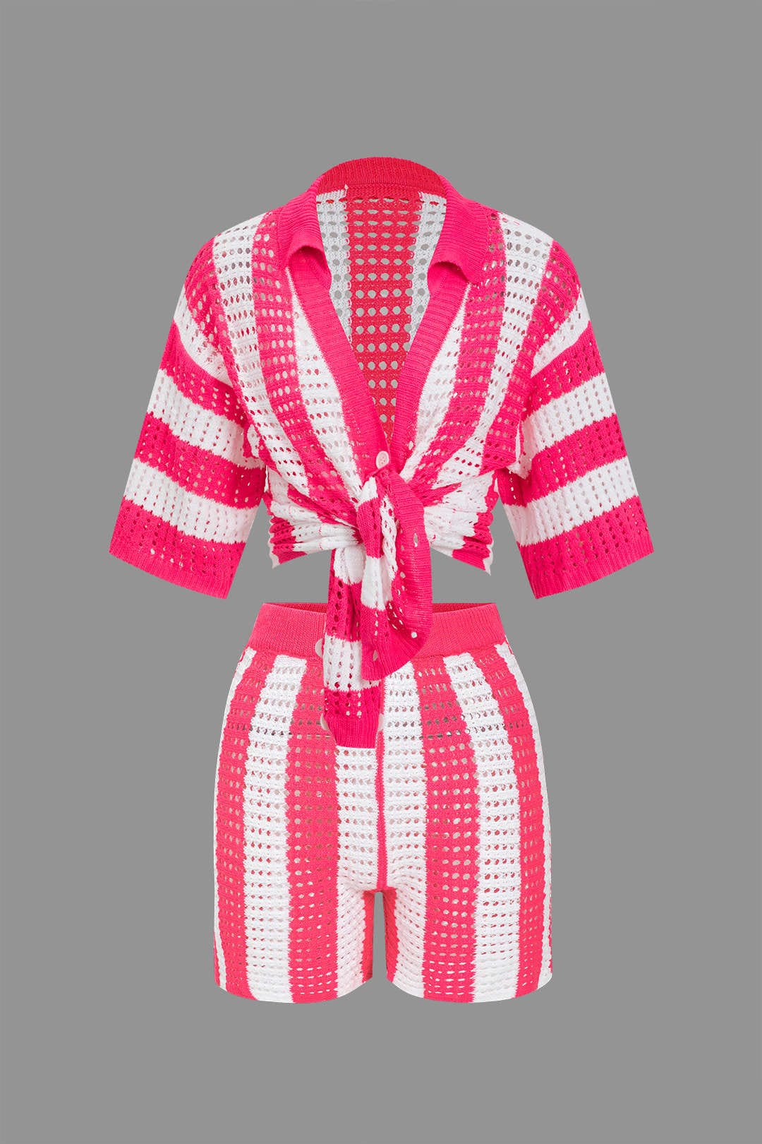 Ensemble Haut et Pantalon à Rayures Très Femme