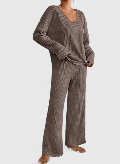 Ensemble Lounge Femme Molleton avec Pantalon Large